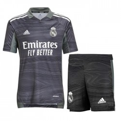 Camisola Real Madrid Guarda-redes Criança Equipamento Primeiro 2021-2022 Manga Curta